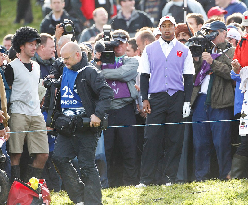 Illustration for article titled Tiger Woods Shoots Golf Ball Directly At Photographer's Camera